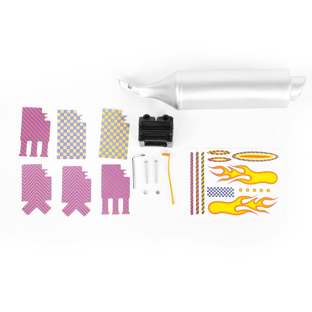 Bicycle Spoke Sound Maker Kit Bike Turbo Pipe Exhaust System for Kids & Adults Fun Motorbike