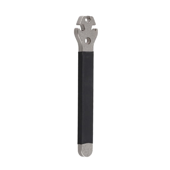 Bicycle Spoke Wrench For Mountain Bike Wheel , 3.23/3.3/3.45mm Nipple Adjuster Tool For Non-Slip Silicone Sleeve, Rust-Resistant Steel, Compact Design(Black)