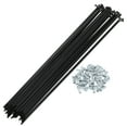 thumbnail image 1 of Unique Bargains Bicycle Spokes 12G Bike Wheel Spokes Carbon Steel Black 1 Set Black-295mm, 1 of 7