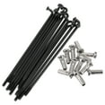 thumbnail image 1 of Unique Bargains Bicycle Spokes 14G Bike Wheel Spokes 304 Stainless Steel 1 Set Black-78mm, 1 of 7