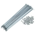 thumbnail image 1 of Unique Bargains Bicycle Spoke Bike Wheel Spokes Nipple 1 Set 13G 45 Steel Galvanized Silver Tone-207mm, 1 of 7