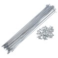 thumbnail image 1 of Unique Bargains Bicycle Spoke Bike Wheel Spokes Nipple 1 Set 13G 45 Steel Galvanized Silver Tone-247mm, 1 of 7