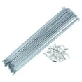 thumbnail image 1 of Bicycle Spokes Bike Wheel Spokes Silver Tone Nipple 1 Set 13G 249mm Length 45 Steel Galvanized, 1 of 7
