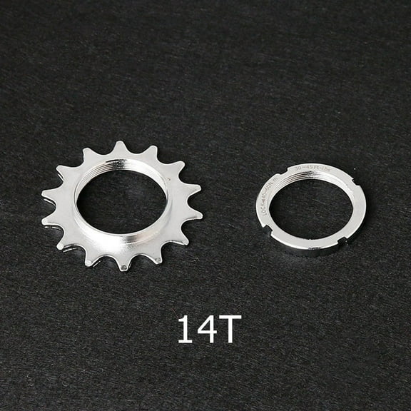 Bicycle Sprocket Fixed Gear Speed Cog Lock Ring 13T/14T/18T Track Bike Cog + Lock Ring Fixed Teeth Of Bicycle Flywheel Teeth