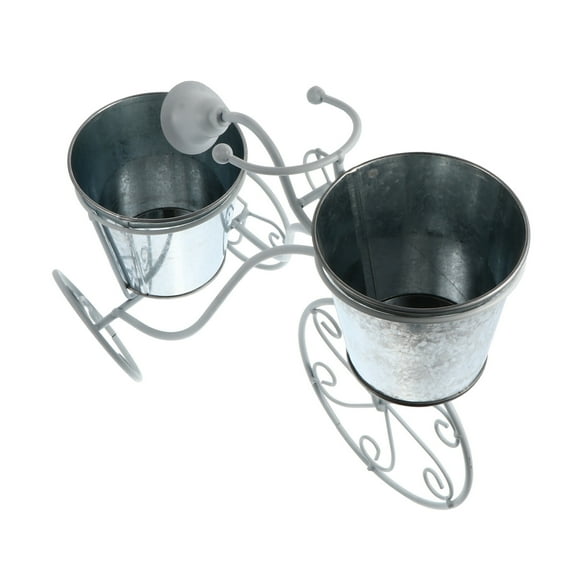 OUNONA HOMEMAXS 1PC Iron Art Bike Shape Plant Rack Flower Pot Elegant Bike Plant Stand
