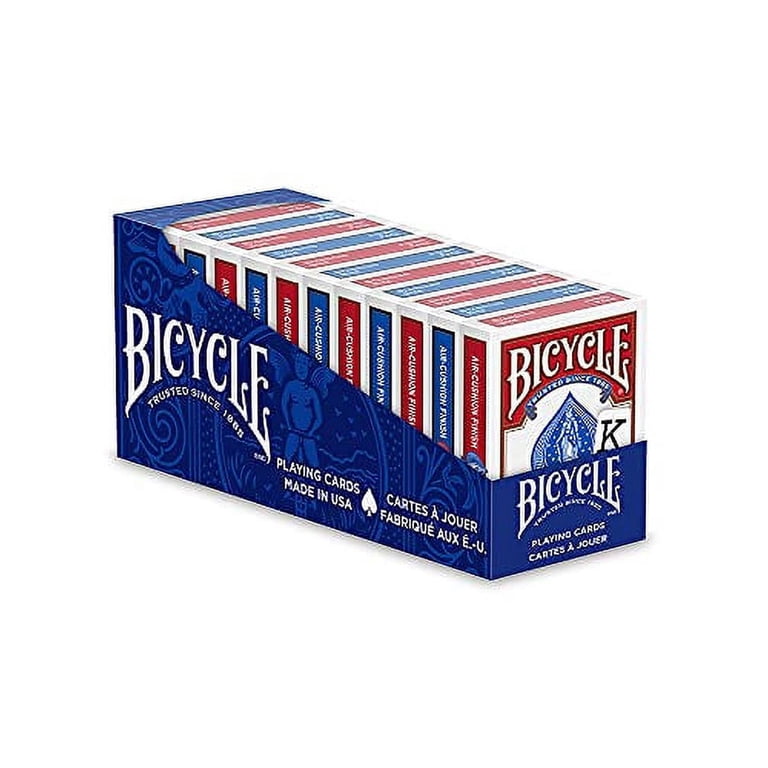 Bicycle Playing Cards, Jumbo Index, 12 Pack, Red and Blue Decks
