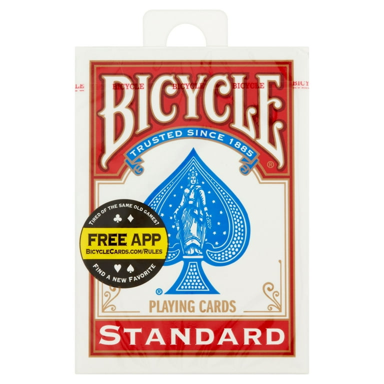 Bicycle Standard Playing Cards - Red or Blue 