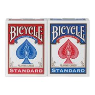 Bicycle Pinochle Playing Cards - 6 Deck Bundle (3 Red & 3 Blue) With Jumbo Index For Easy Reading
