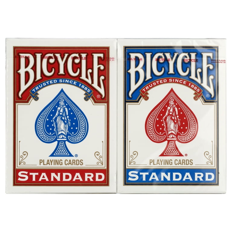 Bicycle Playing Cards 2 Pack Standard Index Red Blue Walmart