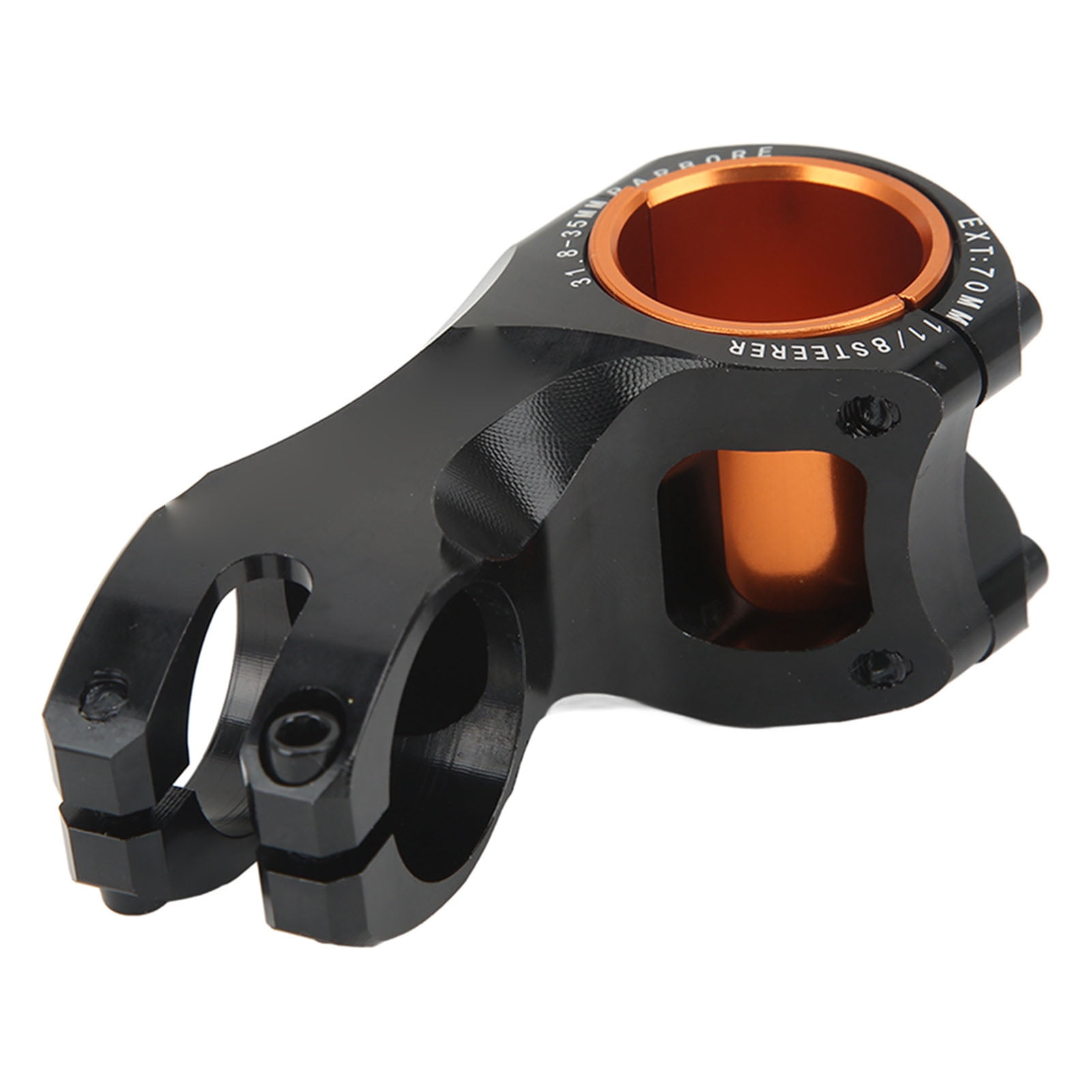 Bicycle Stem Bike Riser 70MM Ultra Light ‑17 Degree for 35MM 31.8MM ...