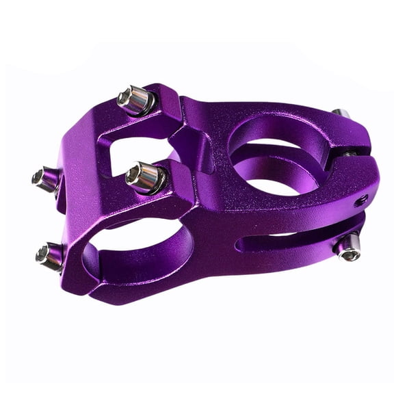 Bicycle Stem For Mountain Road Bike, Aluminum Alloy Handlebar Riser 35Mm Length, For 31.8mm And 25.4mm Diameter Bars, Adjustable Angle Design(25.4X35 purple)