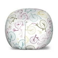 thumbnail image 1 of Bicycle Storage Toy Bag Chair, Colorful Pattern with Retro Bikes Simplistic Design on Plain Background Vintage Art, Stuffed Animal Organizer Washable Bag, Small Size, Multicolor, by Ambesonne, 1 of 3