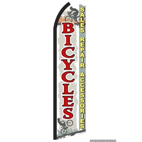 Bicycle Swooper flag Without Pole Advertisement /Business Flags | Feather Flag |