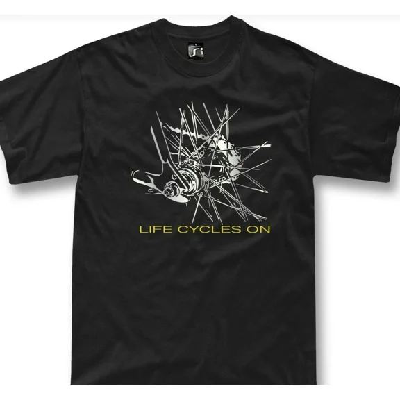 Bicycle T shirt Cycling Rider Gift Bike tee Life Cycles on NEW