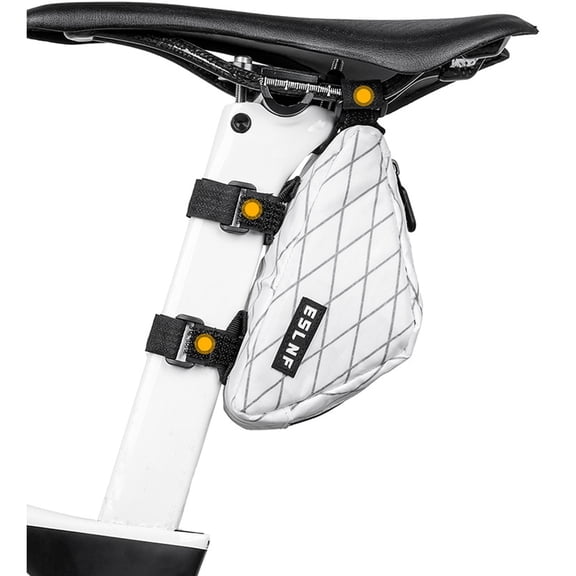 Bicycle Tail Bag for Road and Mountain Bikes Wear-Resistant Triangular Frame Bag with Zippered Compartments for Riding Essentials