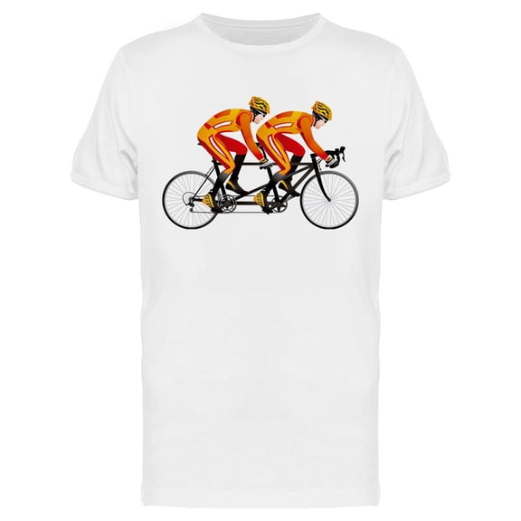 Bicycle Tandem Racer T-Shirt Men -Image by Shutterstock, Male Large
