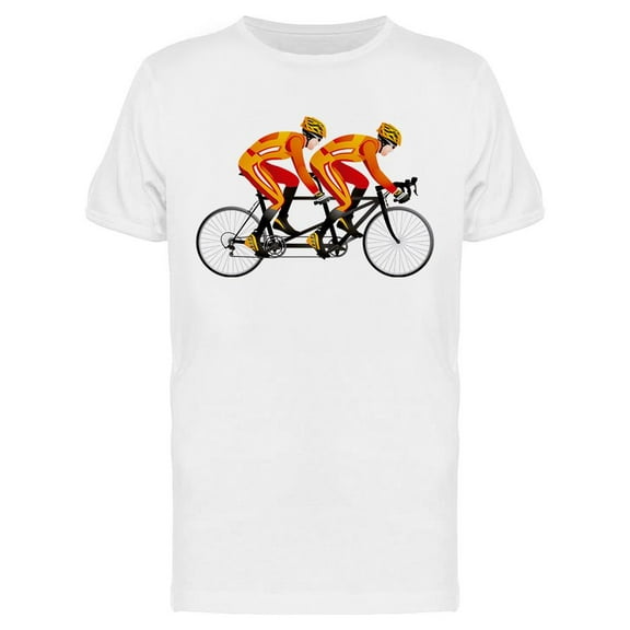 Bicycle Tandem Racer T-Shirt Men -Image by Shutterstock, Male x-Large