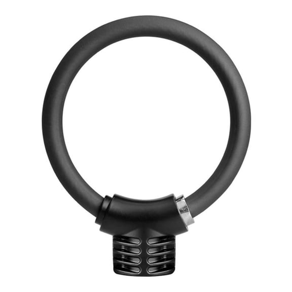 Bicycle Thick Alloy Steel Cable Lock Bicycle Ring Lock Anti-Theft Lock Portable Mini Security Lock Racket Locks,1 * Lock 2 * keys,Black