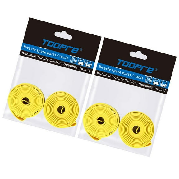 Bicycle Tire Insert Liner Puncture Protection - 2 Pack 4 Pieces Tire Puncture Proof Rim Tape, 26/27/29 Inch Bicycle Tires Tube Protectors for Mountain Bike Road Bike