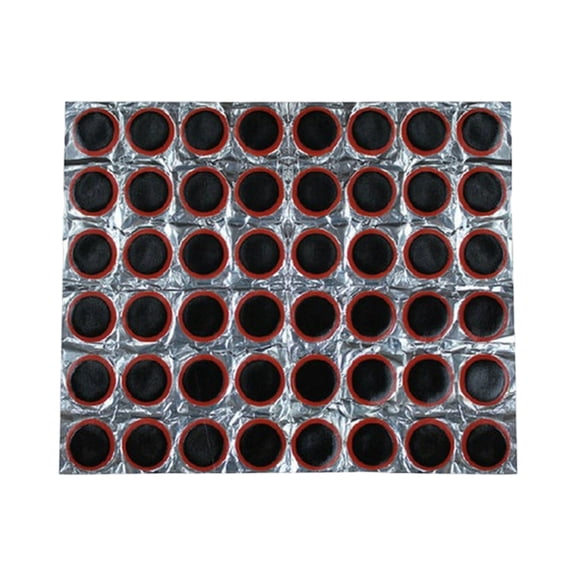 Bicycle Tire Repair Patches, Round Rubber Cold Puncture Repairing Pads for Mountain Bike Inner Tubes and Outdoor Emergency Maintenance, 1.14in Diameter, 48PCS