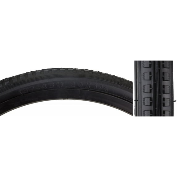Bicycle Tire Sunlite 20x1-3/8 Black/Black Street K143