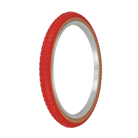 PRO+ Bike Bicycle Tire 20" X 1.75" Red/Gum Sidewall Tire P-104A