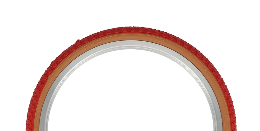 Threadbare Tires Bicycle Shop: Wanda 20 x 1.75 Comp3 Thread Tire, Red/Gum - Walmart ...