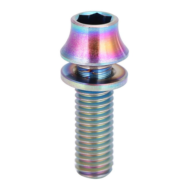 Bicycle Titanium Alloy Water Bottle Cage Screw Bolt M5x12/16mm with