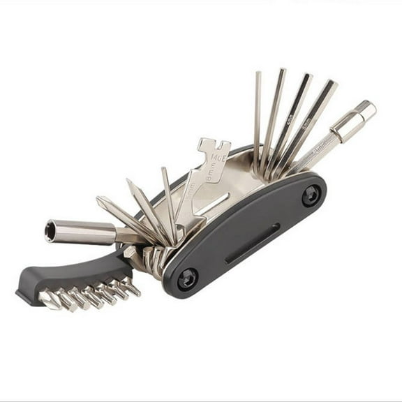 Bicycle Tool Kit, 21 in 1 Bike Multitool, Mountain Bike Repair Tool Kit With Bike Bone Wrench, Portable Bicycle Essentials Easy Road Riding Travel Emergency Maintenance and Carry for Men