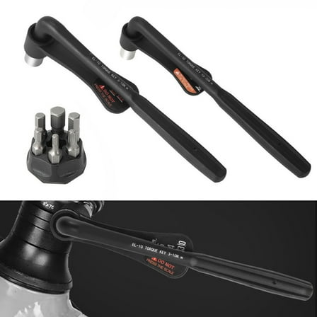 Bicycle Torque Wrench Portable High-Precision Torque Wrench 10-20Nm Black Fangkenuo