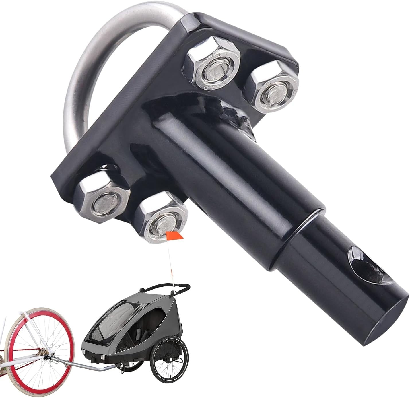 Bicycle Trailer Coupling Bicycle Towing Hitch With Locking Pin | Daraz - View #6