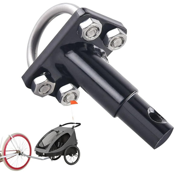 Bicycle Trailer Hitch, Quick Release Universal Coupler for Pet Transport and Cargo, Heavy Duty Anti-Rust Design with Safety Lock for Strollers and Market Baskets