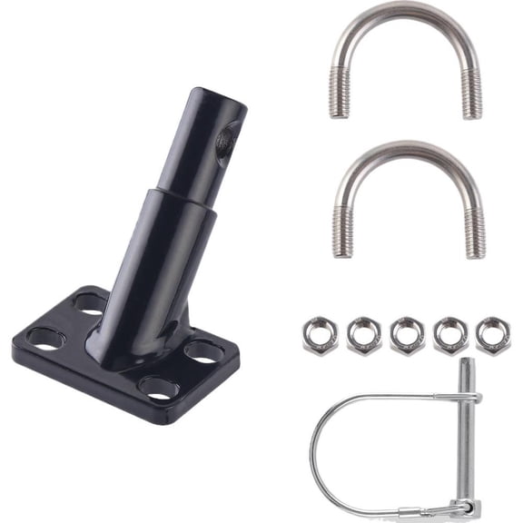 Bicycle Trailer Hitch with Safety Lock Pins, Universal Bike Trailer Tow Bar Connector Attachment, Anti-Rust Coupler Adapter for Kids/pet Trailers/Cargo Bikes, Fit Outdoor Activities/Transport