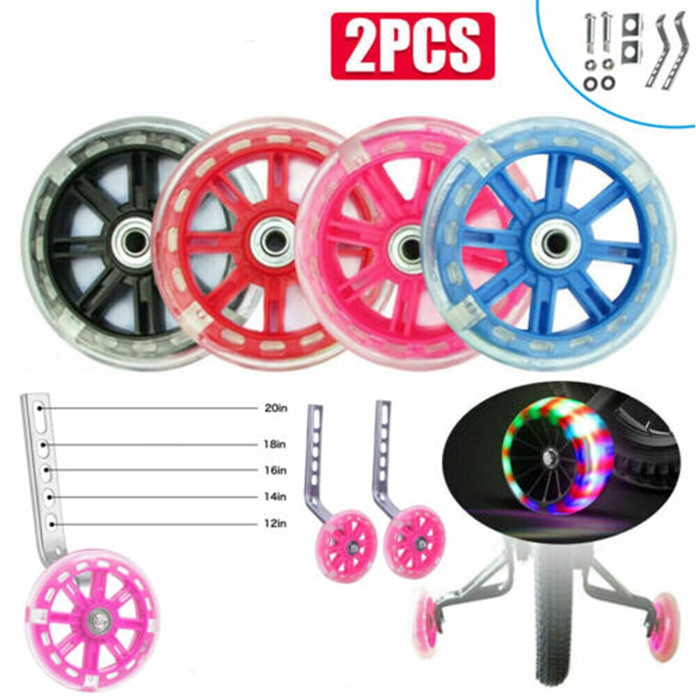 Bicycle Training Wheels Heavy Duty Adjustable Bike Stabilizers for Kids