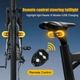 thumbnail image 1 of Bicycle Turn Signal Light Wireless Remote Control Taillight LED Warning Tail Lamp USB Rechargeable Rear Lights Bike Accessories, 1 of 19