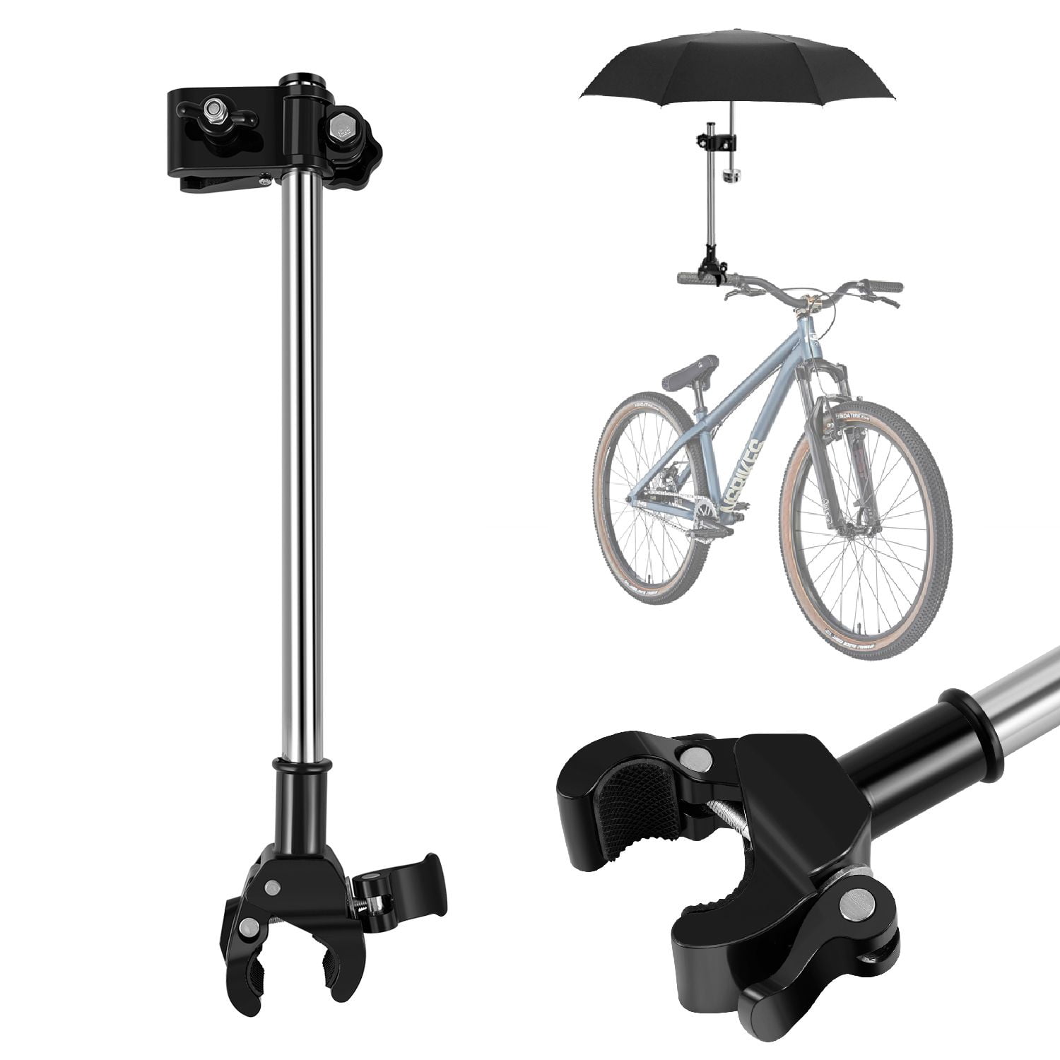Bicycle Umbrella Holder Mount Stand Handlebar Universal Clamp bicycle-umbrella-holder-mount-stand-handlebar-universal-clamp
