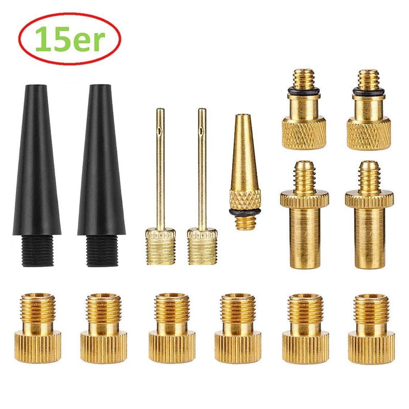 Bicycle Valve Adapter Set Bike Tire Valve Adapter Kit Inflator Pump ...