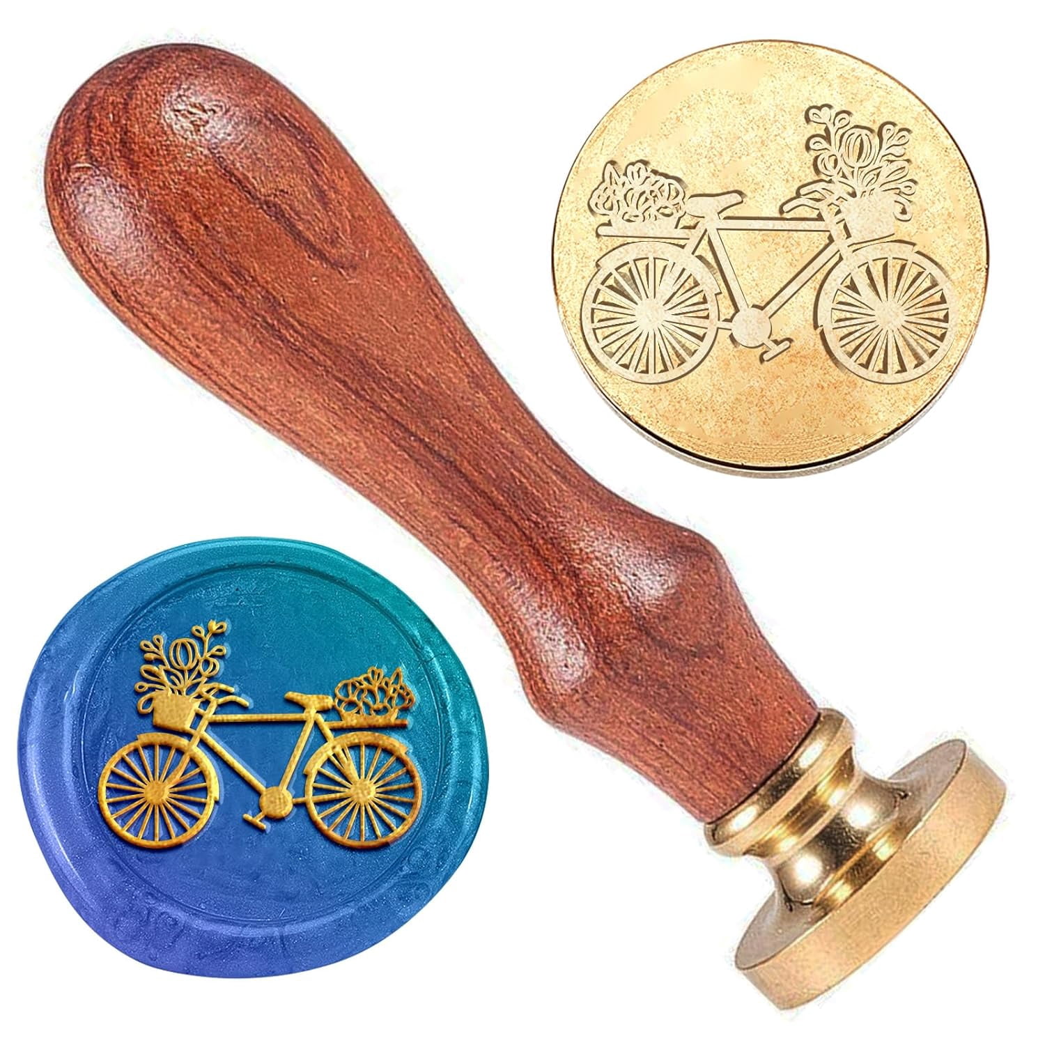 Frame Wax Stamp Wax Seal Stamp Set, Wax Seal Stamps For Wrapping Letters And Gifts 4pcs Copper Wax Seal Stamp Kit Wax Frame Stamp