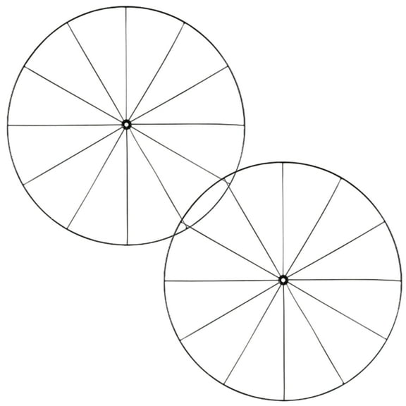 Bicycle Wheel Form Metal Wreath Rings 14In Metal Wire Frame DIY Craft Decoration Home Door Window Garden Porch Patio Wall Hanging Decorative Valentine Halloween Thanksgiving Autumn Fall Decor Set of 2