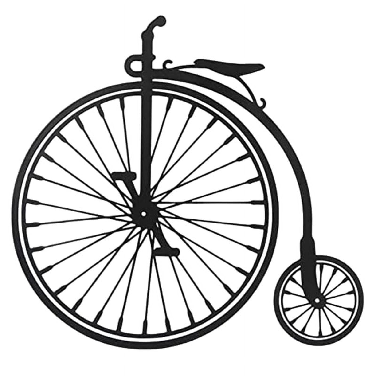 Bicycle Wheel Metal Wall Art Living Room Bedroom Study Bathroom Decor Indoor Outdoor Decorations Wall