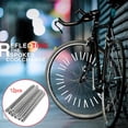 thumbnail image 1 of Bicycle Wheel Spoke Reflectors | 12-Pack | High Visibility Safety for Night Riding | Universal Fit for 1.9-2.4mm Spokes | Reflective Strips for Bike Wheels | Easy Install | 80mm Durable Design, 1 of 8