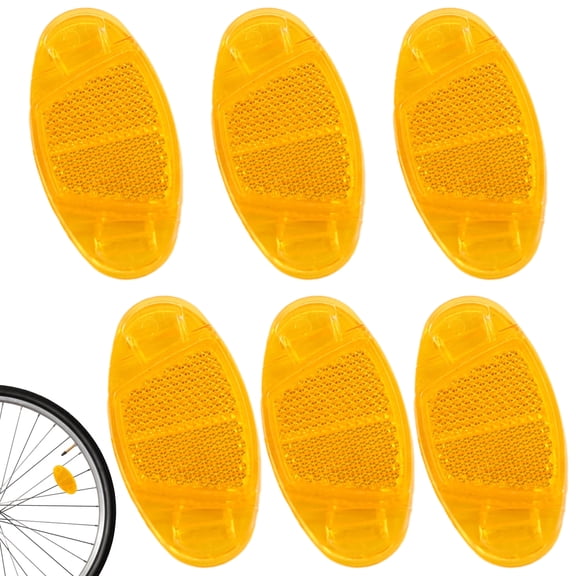Glowing On The Go, Bicycle Wheel Reflectors For Night Riding Safety, High Quality Plastic, Visibility Enhancement, Easy To Assemble