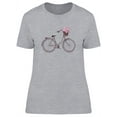 thumbnail image 1 of Bicycle With A Basket Of Flowers T-Shirt Women -Image by Shutterstock, Female Medium, 1 of 2