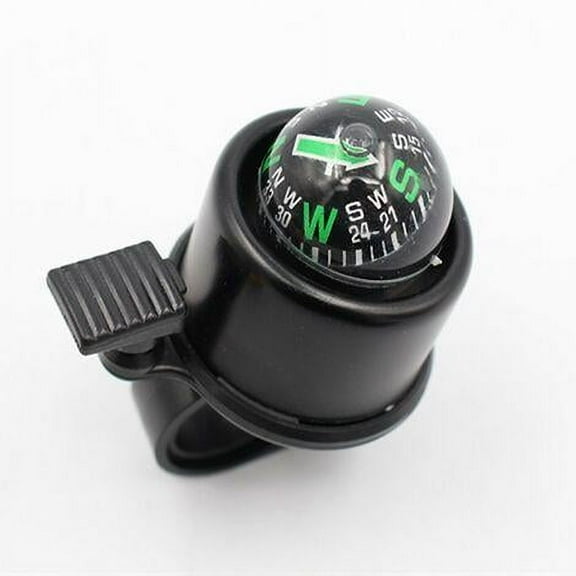 Bicycle bell with compass black