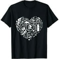 thumbnail image 1 of Bicycle cycling lover heart Mountain bike Cyclist triathlon T-Shirt, 1 of 3