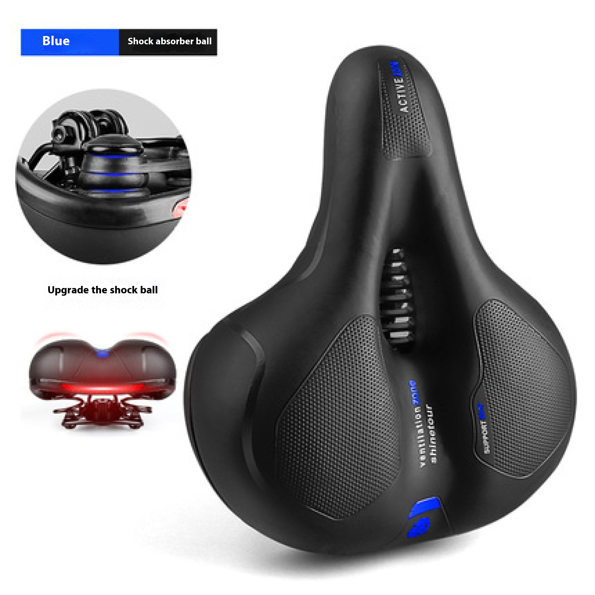Bicycle thickened seat cushion, mountain bike big butt seat cushion
