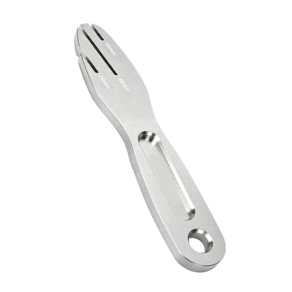 Bicycles Disc Brake Rotor Truing Wrenches, Aluminum Alloy Tool with Three Working Slot for Minors Misalignment Adjustment