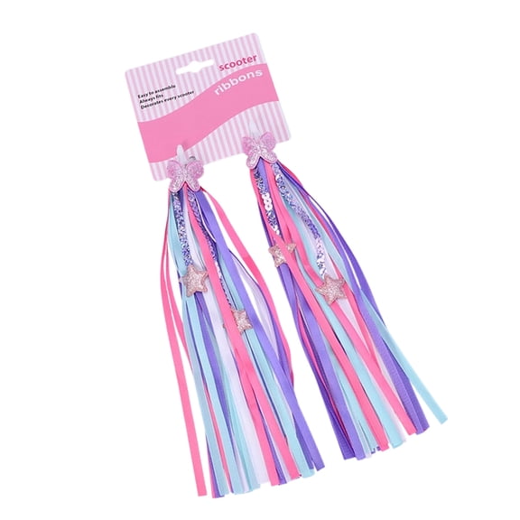 Bicycles Handlebar Scooter Streamers Girl Bike Tassels Ribbon Ornaments Grip Cycling Decorate Accessory 1 Pair