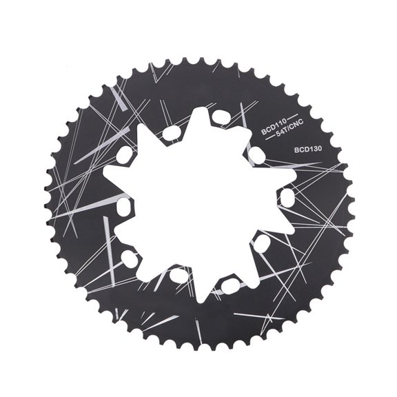 Bicycles Ovals Chainring, 52T/54T/56T/58T/60T Aluminum Alloy Chainring Bikes Ovals Disc Chainring for Road Folding Bikes
