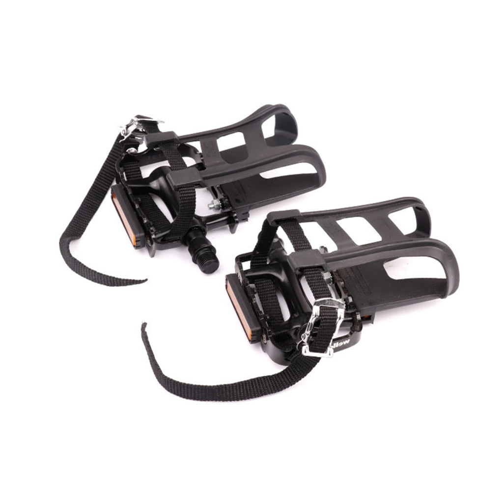 Omabeta pédale de vélo de montagne Pédale de vélo avec bande réfléchissante, 2 pièces